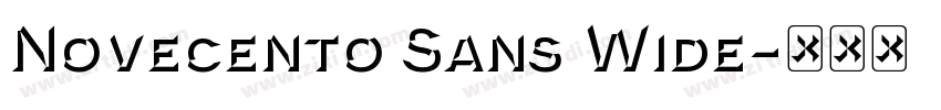 Novecento Sans Wide字体转换